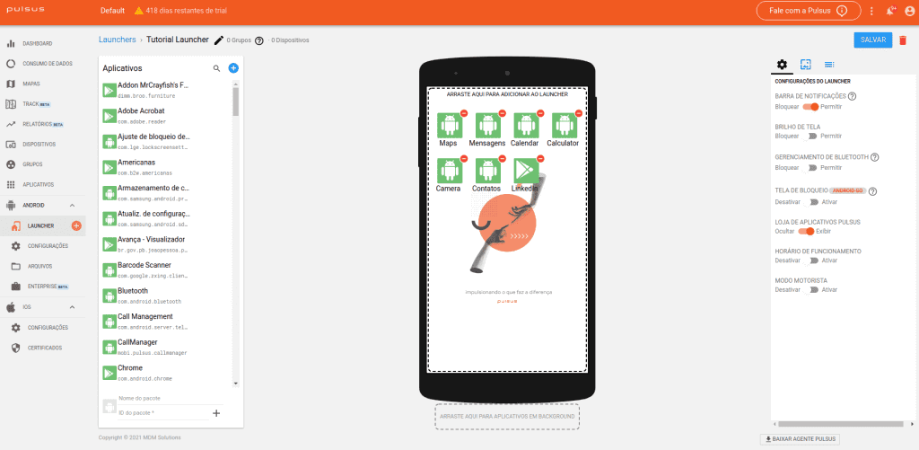 Imagem do launcher